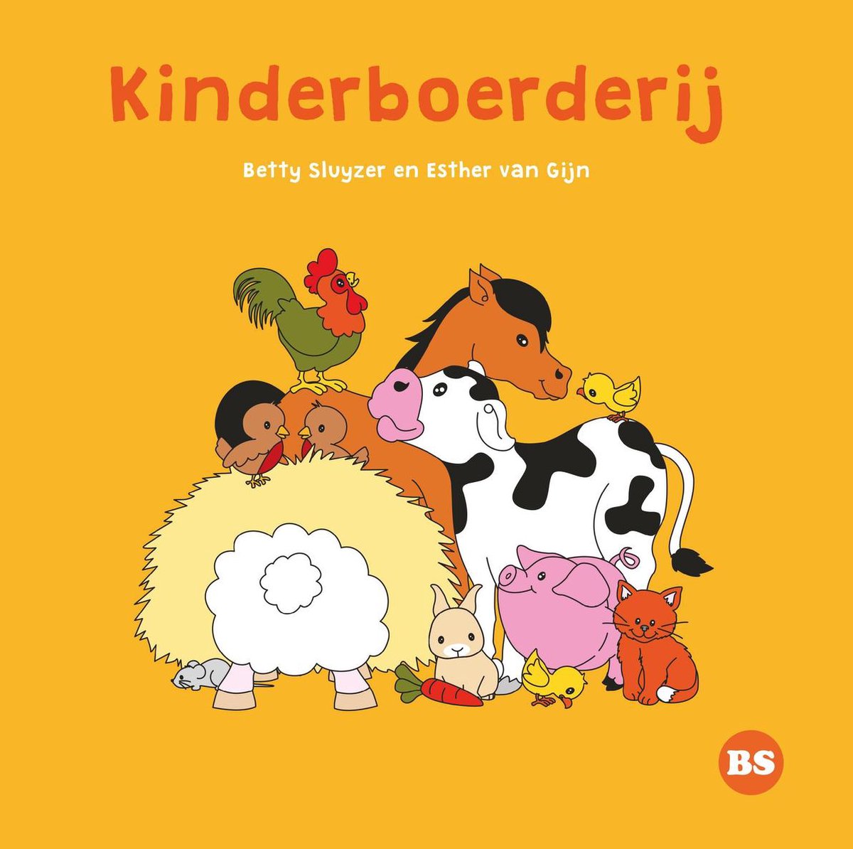 Kinderboerderij, een raadselboek op rijm voor peuters vol zoekplaten,  jonge dieren en dierengeluidenwoorden