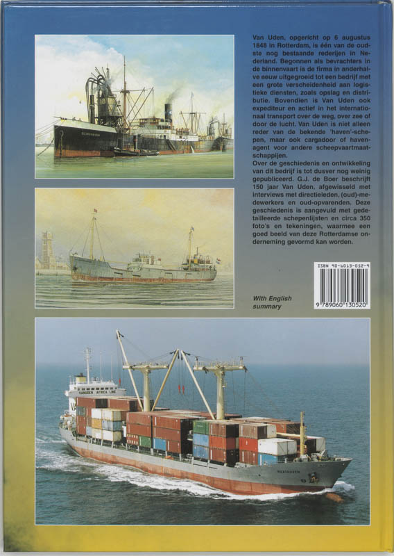 150 jaar Van Uden achterkant