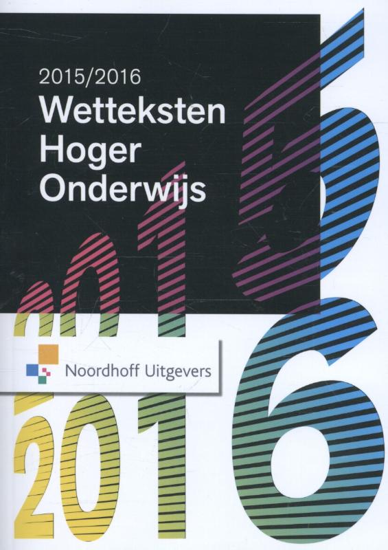 Wetteksten hoger onderwijs Editie 20152016 Tweedehands Boekenbalie