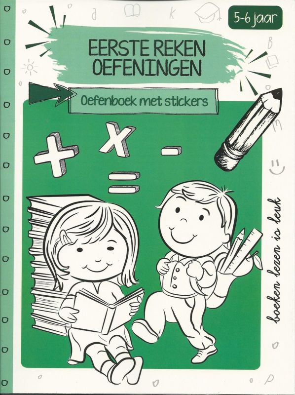 Oefenboek Met Stickers – Eerste Rekenoefeningen – Oefenboek – Leerboek ...